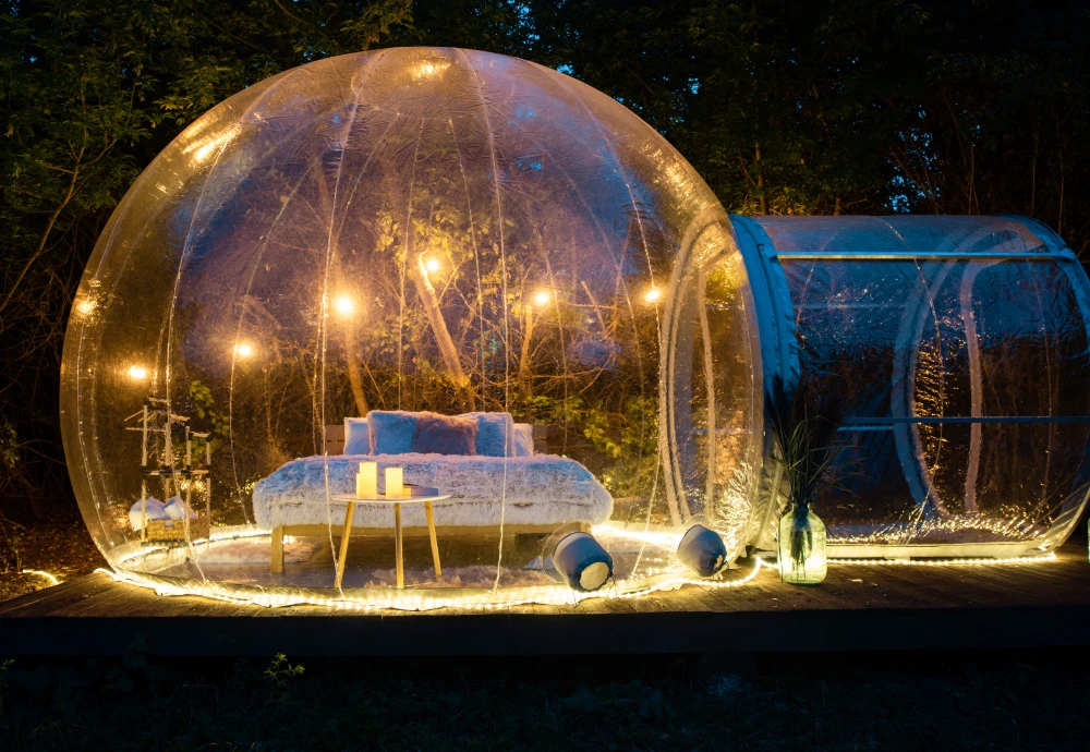 inflatable bubble tent transparent