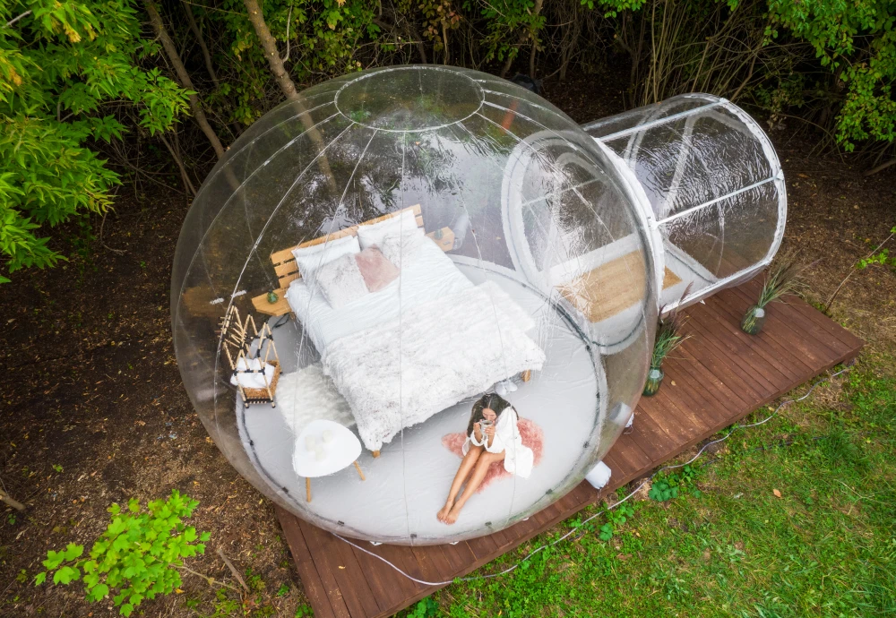 transparent inflatable bubble tent